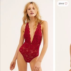 Free People Hot as hell - Comin’ in haht bodysuit